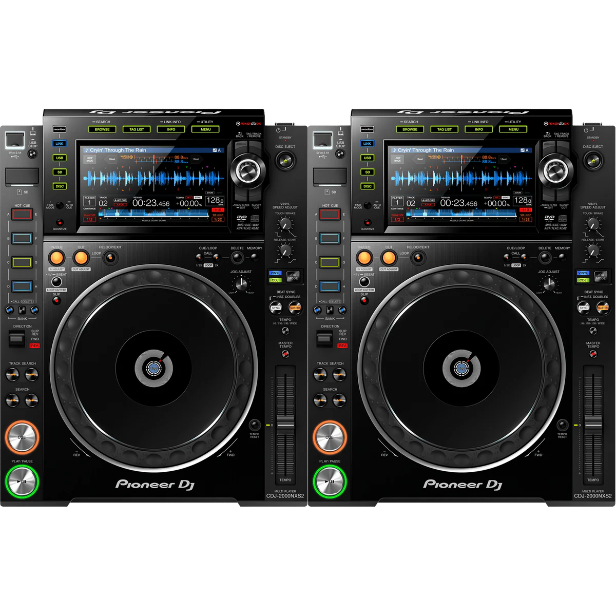 Pioneer CDJ 2000 NXS2 Pair - Professional DJ Media Players