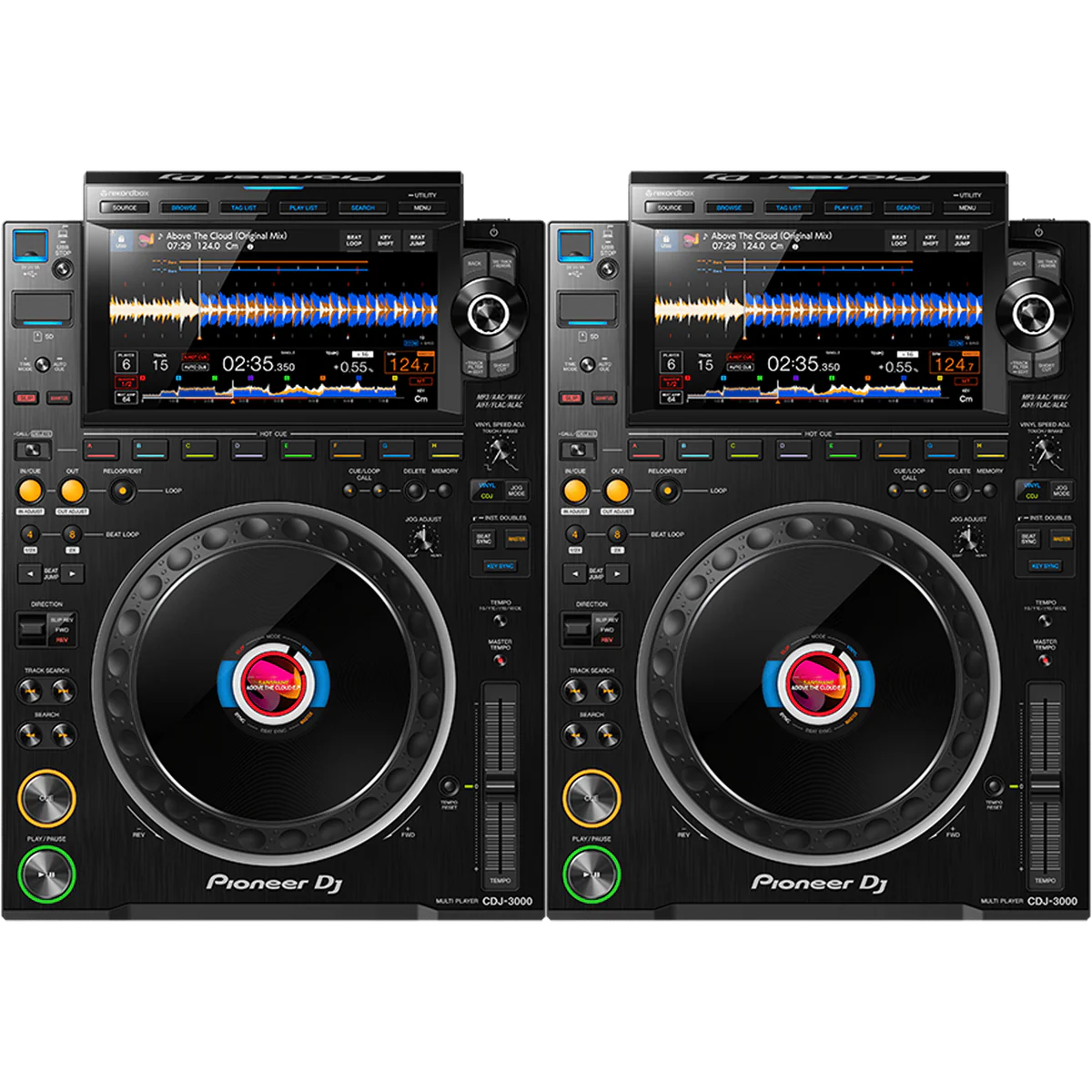 Pioneer CDJ 3000 Pair - Professional Multi-Player Decks