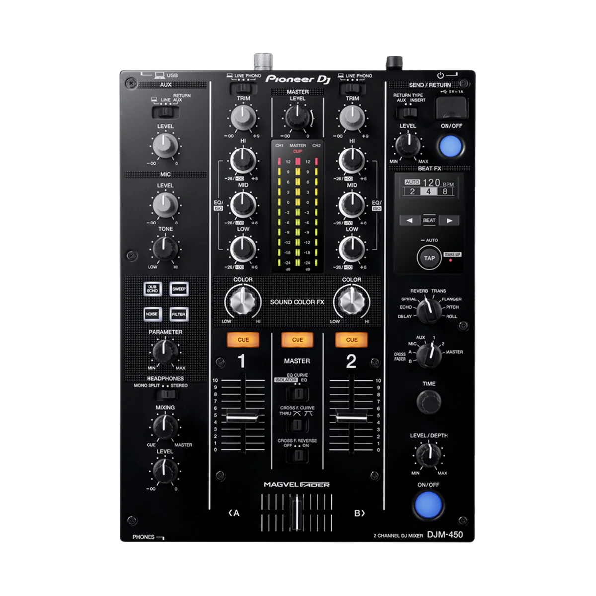 Pioneer DJ DJM 450 - Professional 2-Channel DJ Mixer