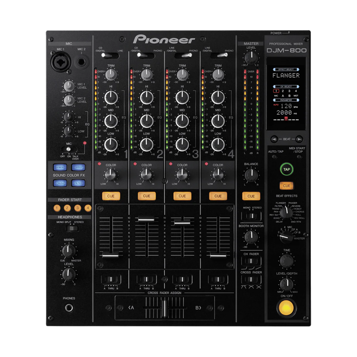 Pioneer DJ DJM 800 - Professional 4-Channel DJ Mixer